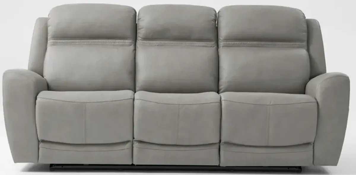 Kenyon Dual-Power Reclining Sofa - Light Gray