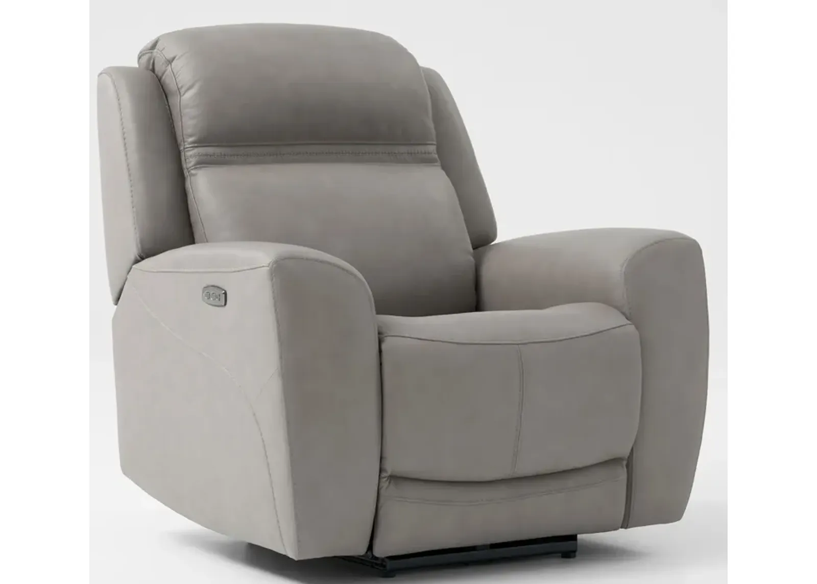 Kenyon Dual-Power Recliner - Light Gray