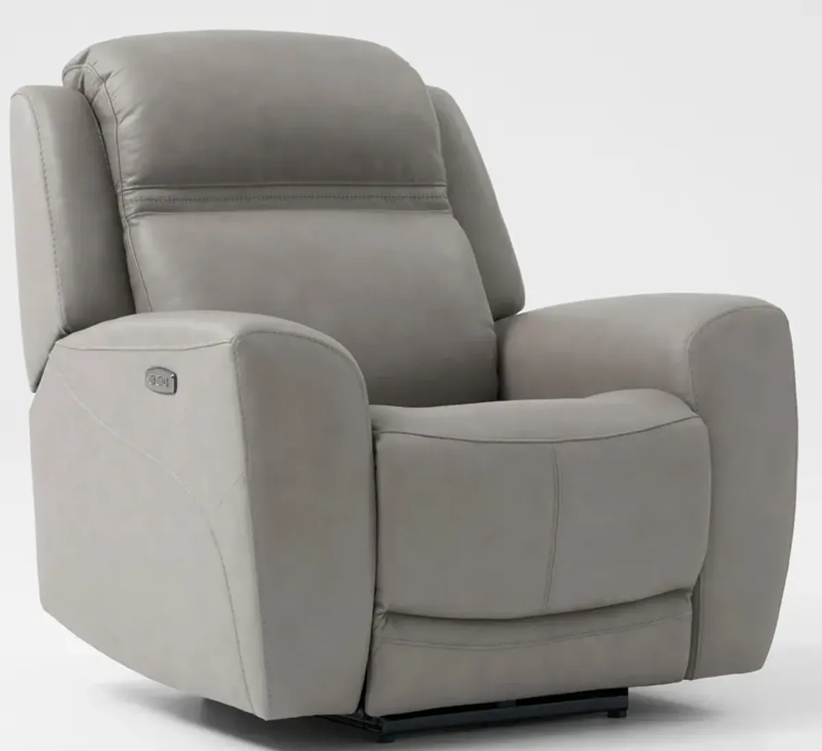 Kenyon Dual-Power Recliner - Light Gray