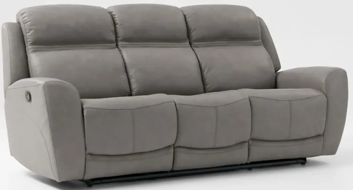 Kenyon Manual Reclining Sofa - Light Gray