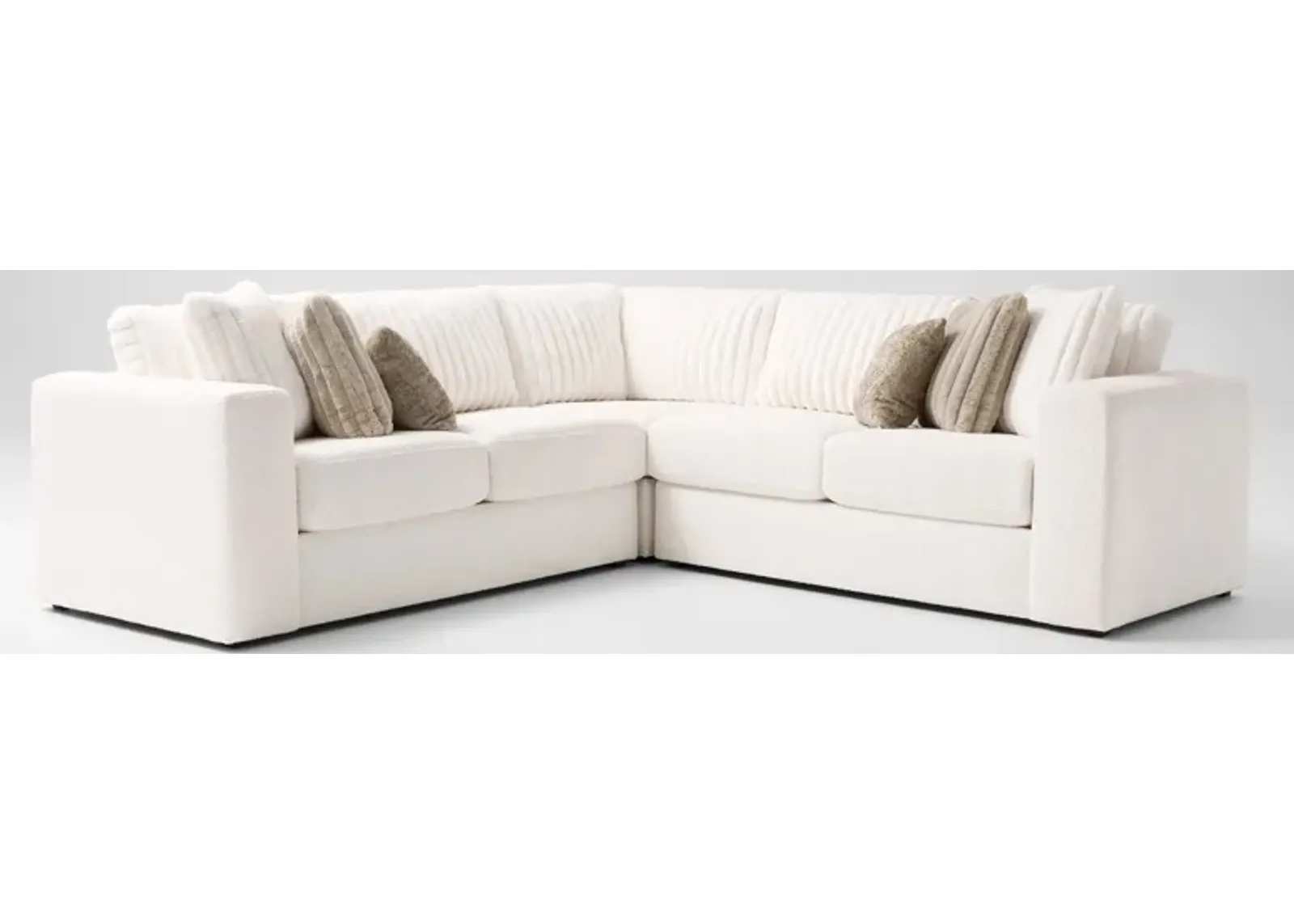 Nori 3-Piece Sectional - White