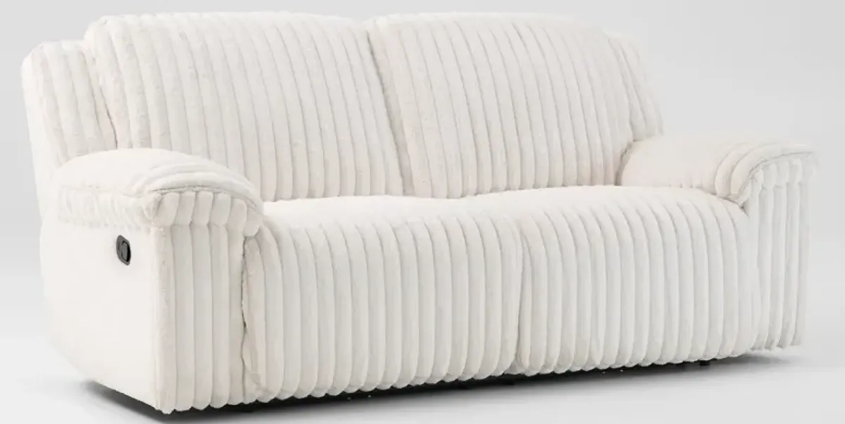 Rafi Manual Reclining Sofa - White