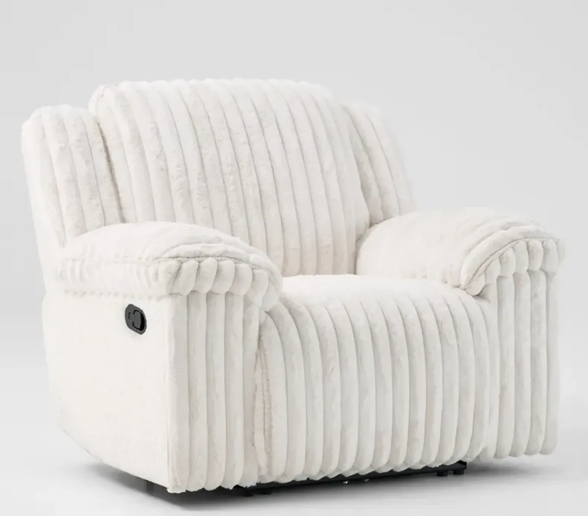 Rafi Manual Reclining Sofa and Recliner Set - White