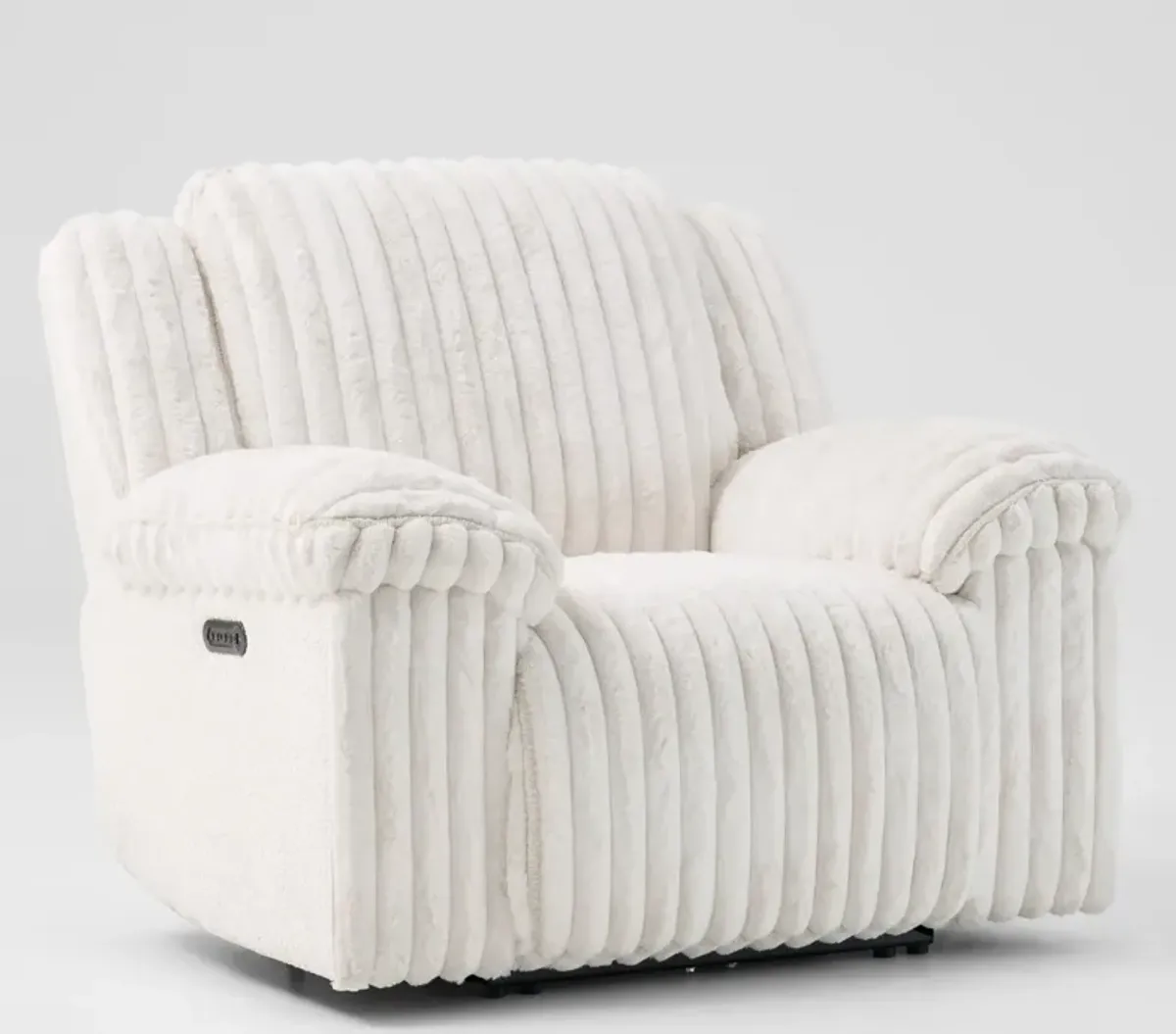 Rafi Dual-Power Recliner - White