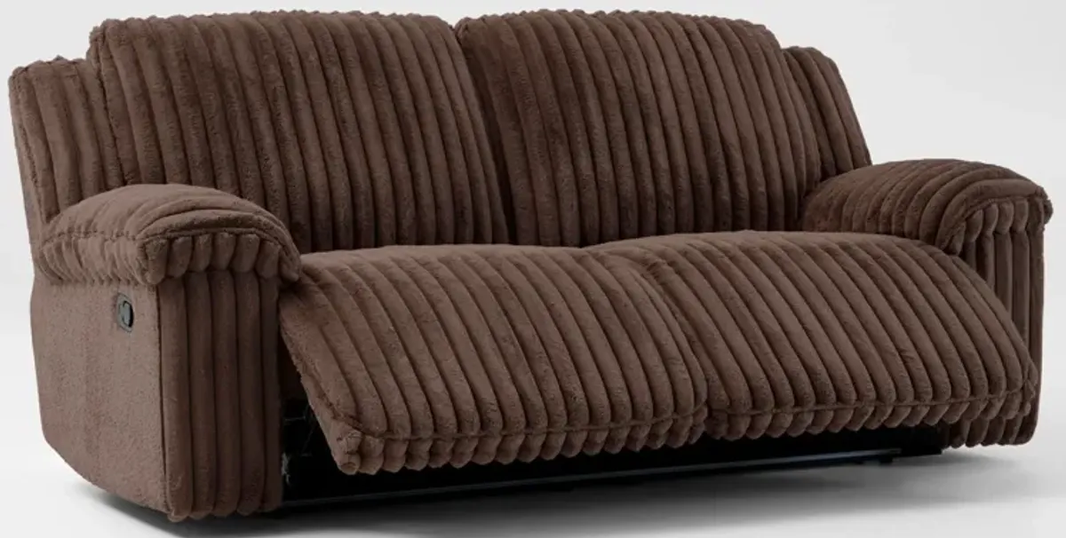 Rafi Manual Reclining Sofa and Loveseat Set - Espresso