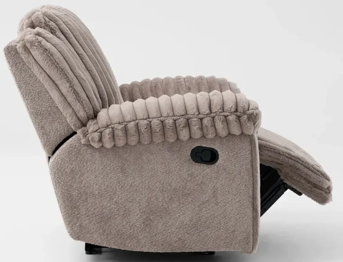 Rafi Manual Recliner - Taupe