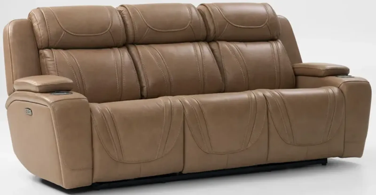 Forte Dual-Power Reclining Sofa - Sand