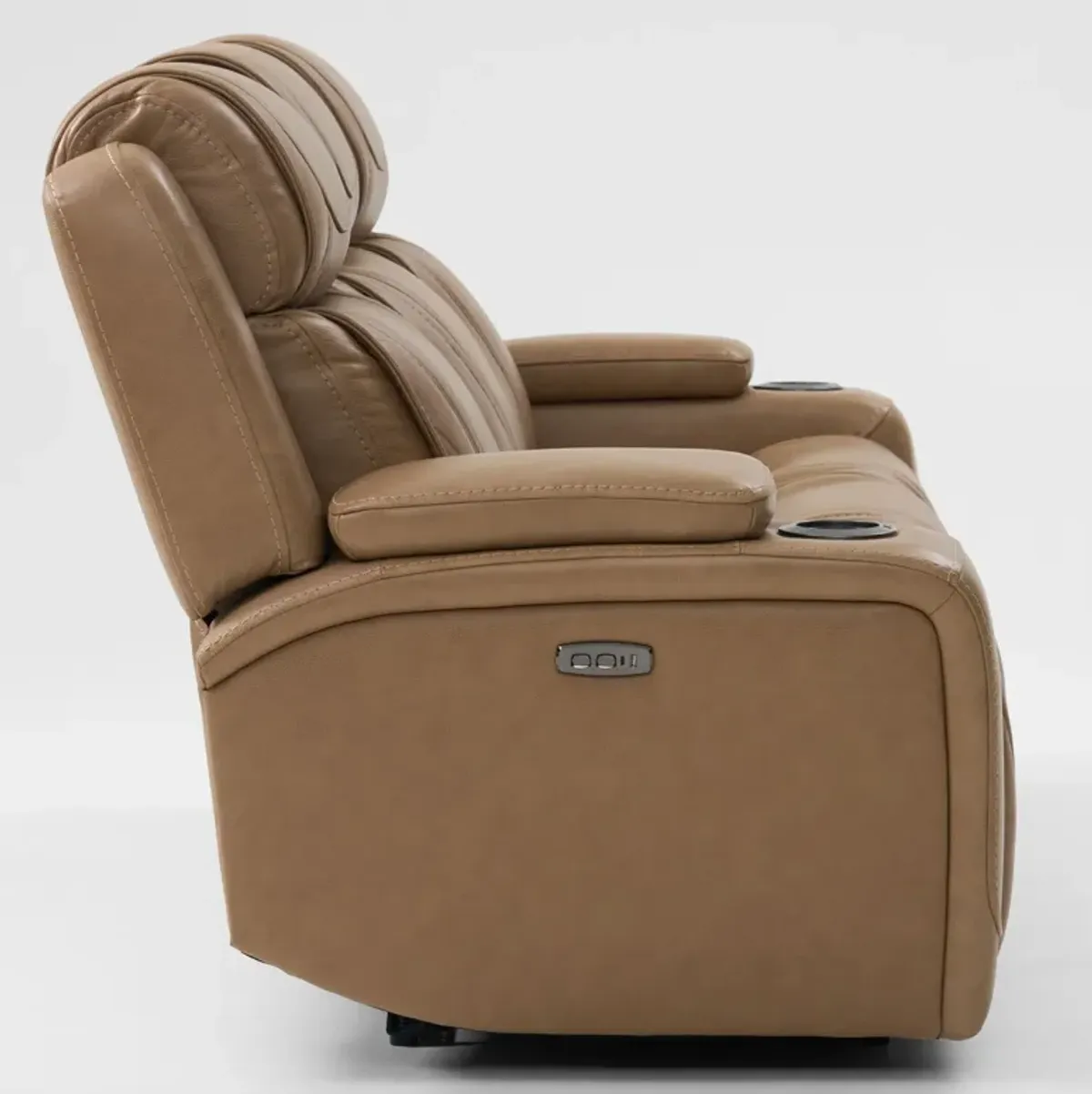 Forte Dual-Power Reclining Sofa and Recliner - Sand