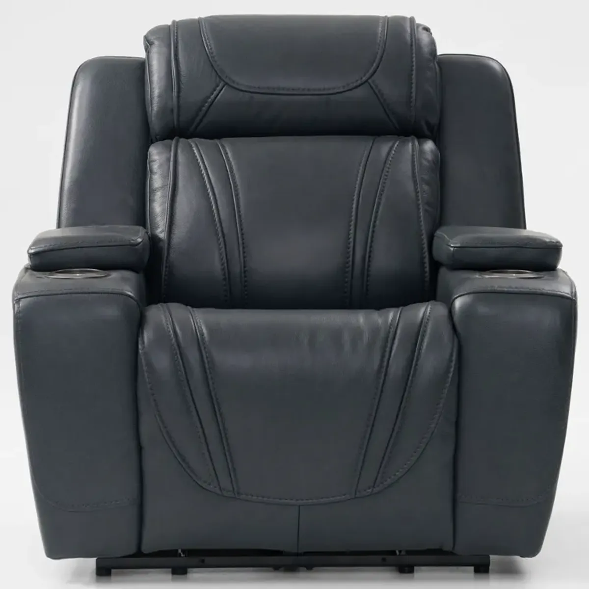 Forte Dual-Power Reclining Sofa and Recliner - Navy