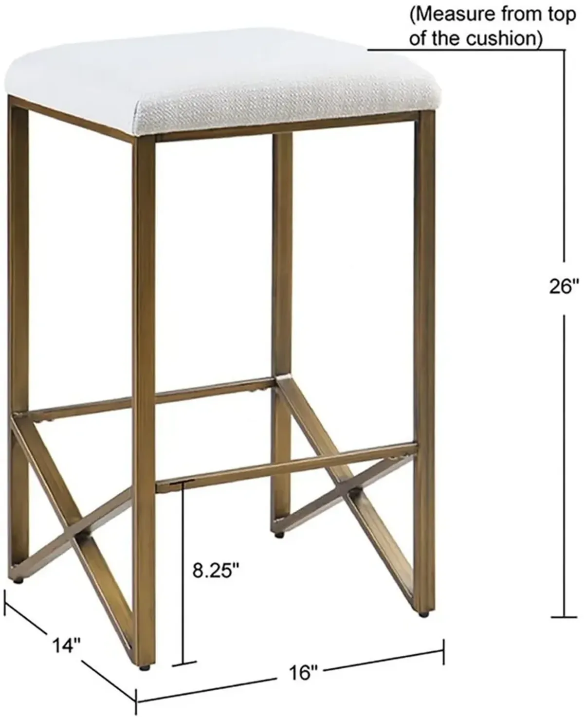 Sartorius Backless Counter-Height Stool