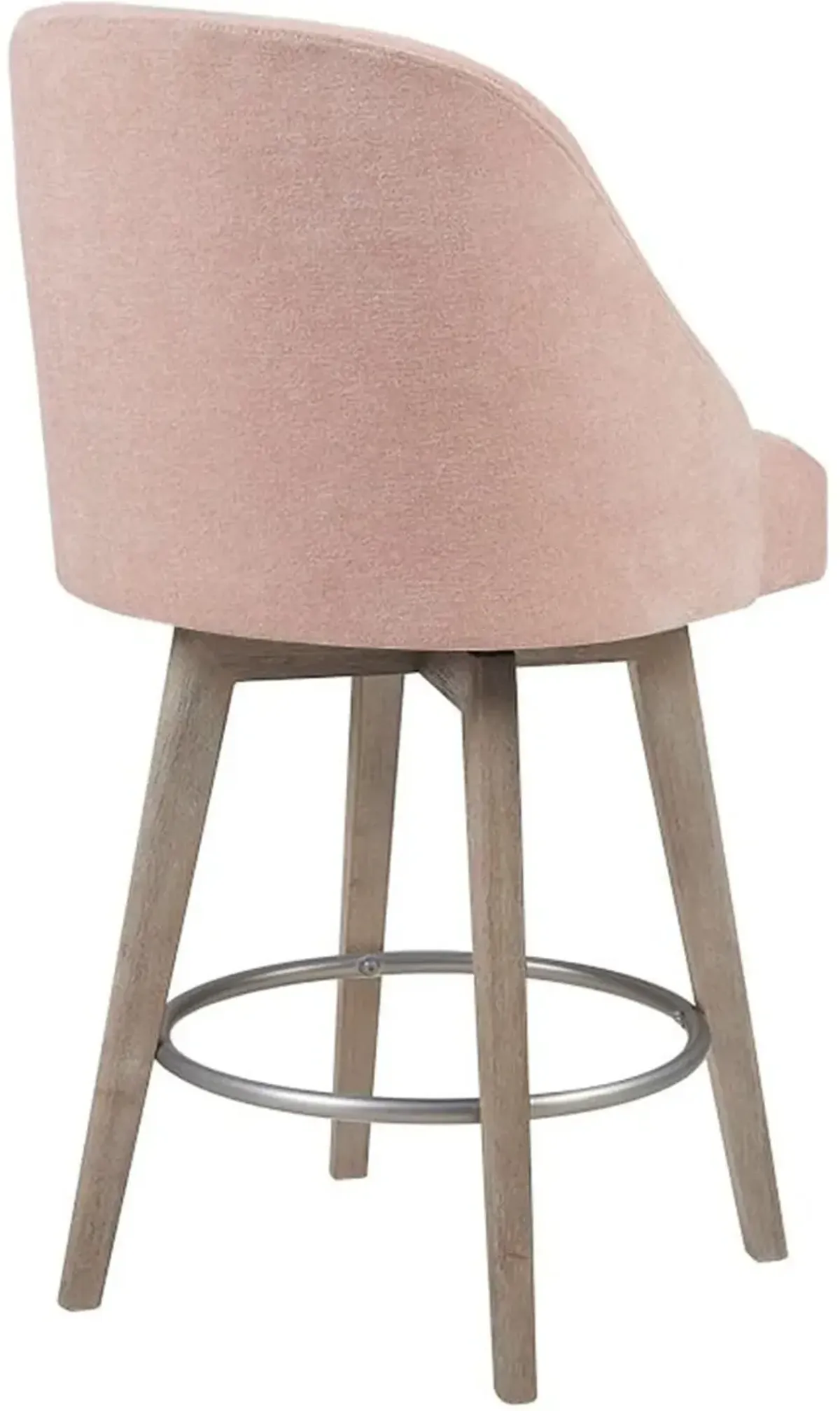 Denton Swivel Counter-Height Stool - Pink