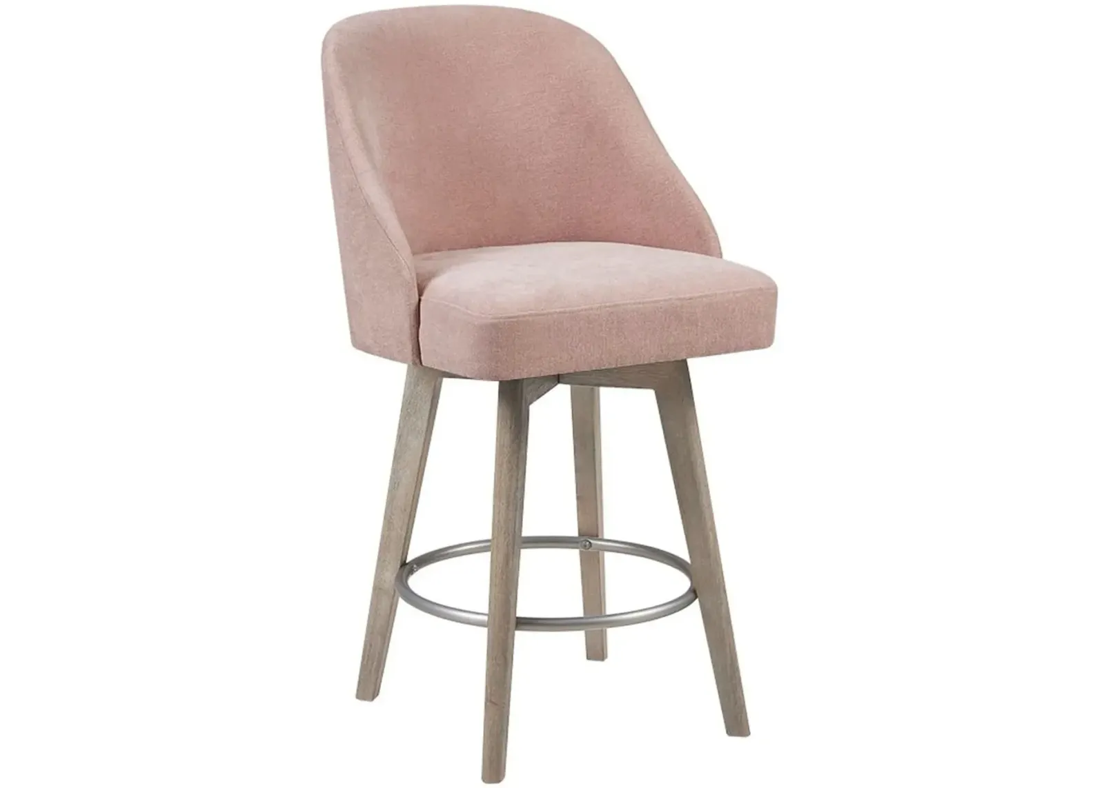 Denton Swivel Counter-Height Stool - Pink