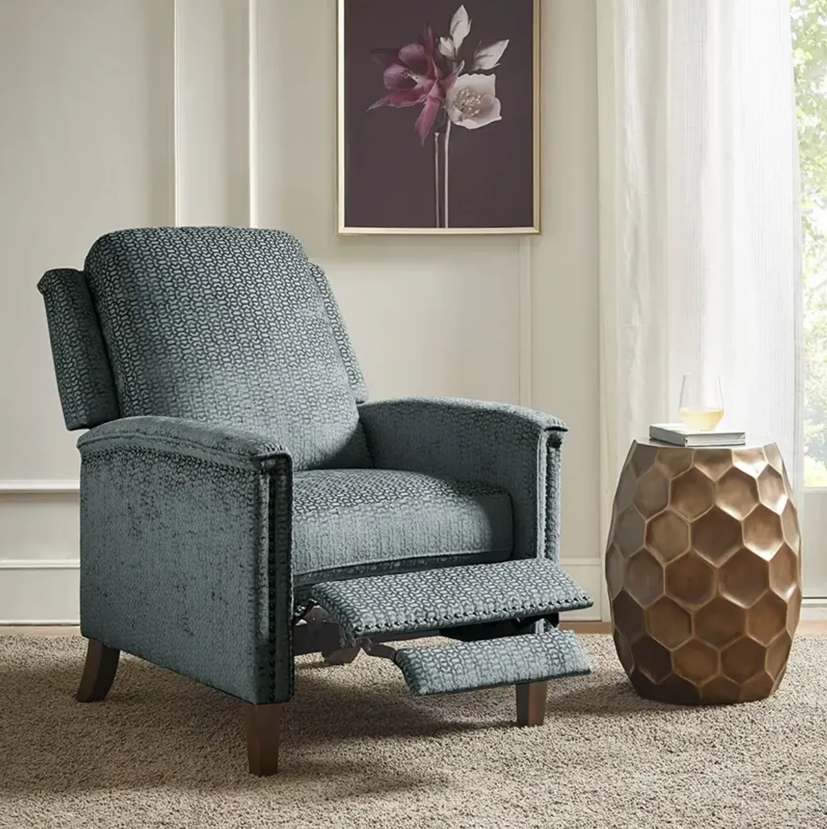 Grafton Pushback Recliner - Gray