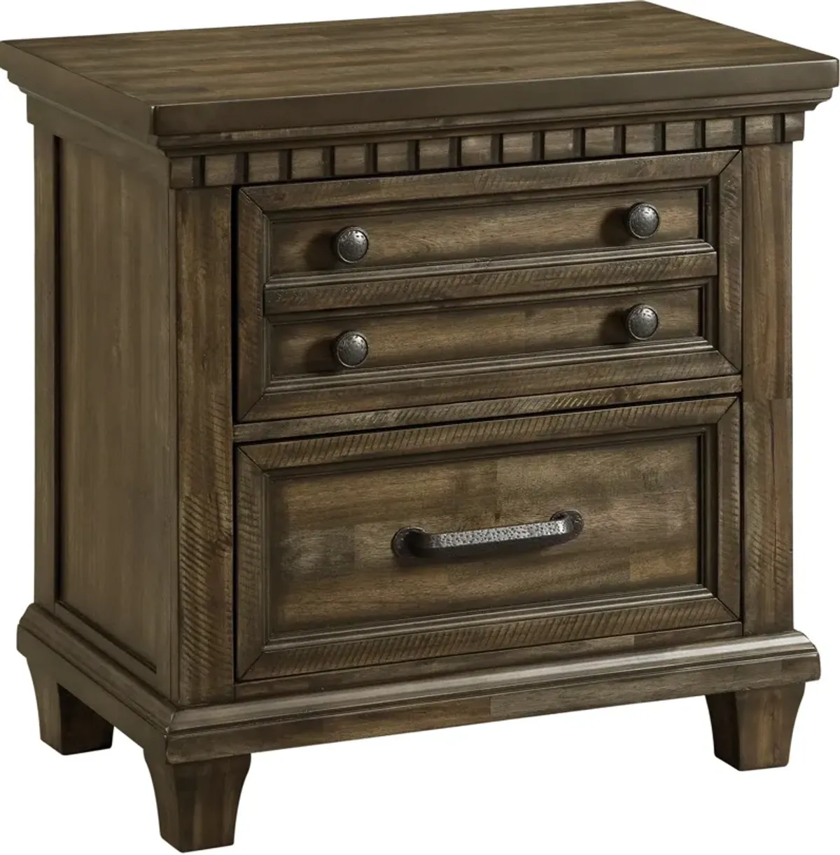 Wynden 2-Drawer Nightstand with USB Charging