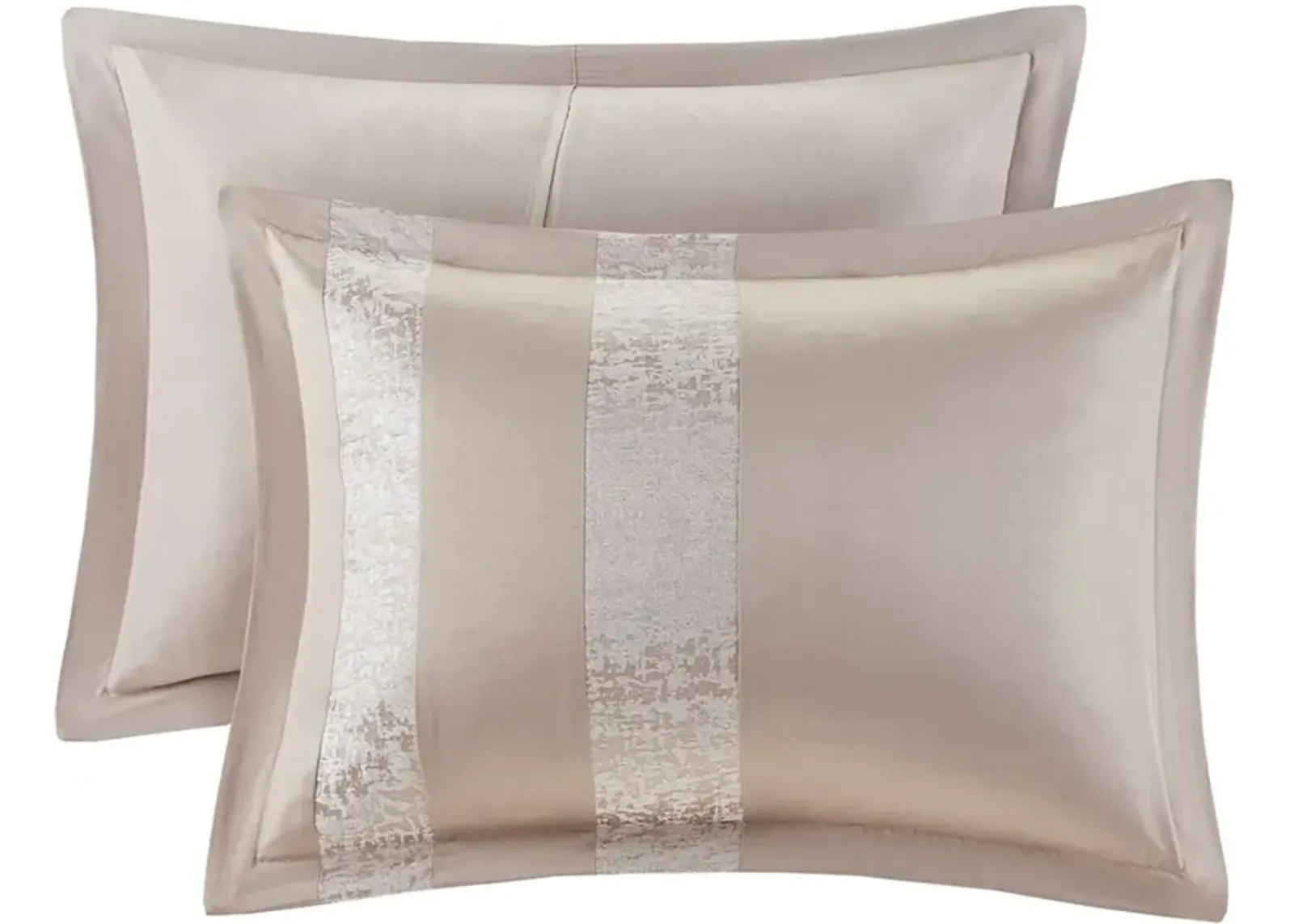 Teagan Queen Comforter Set - Taupe