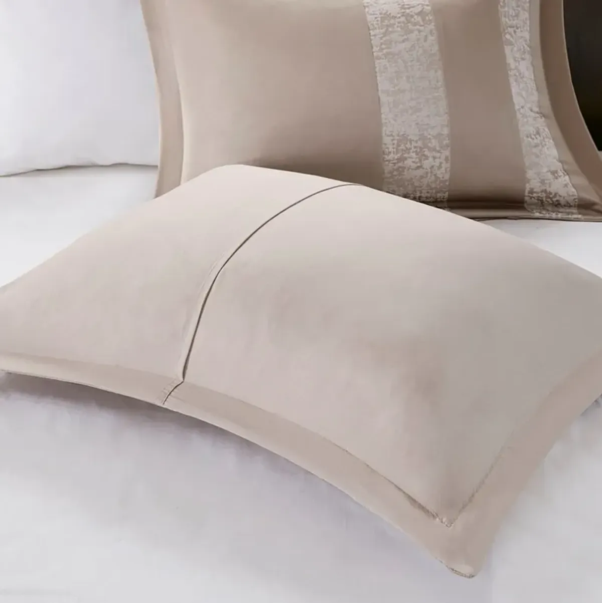 Teagan Queen Comforter Set - Taupe