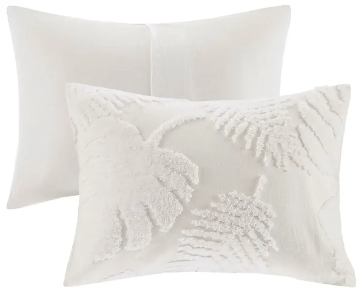 Ariana Full/Queen Comforter Set - White