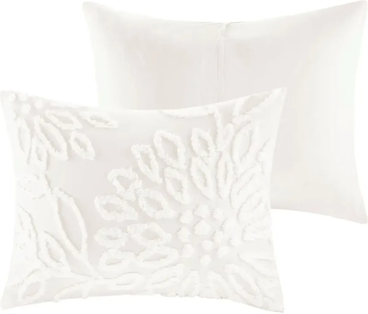 Zuri Full/Queen Comforter Set - White