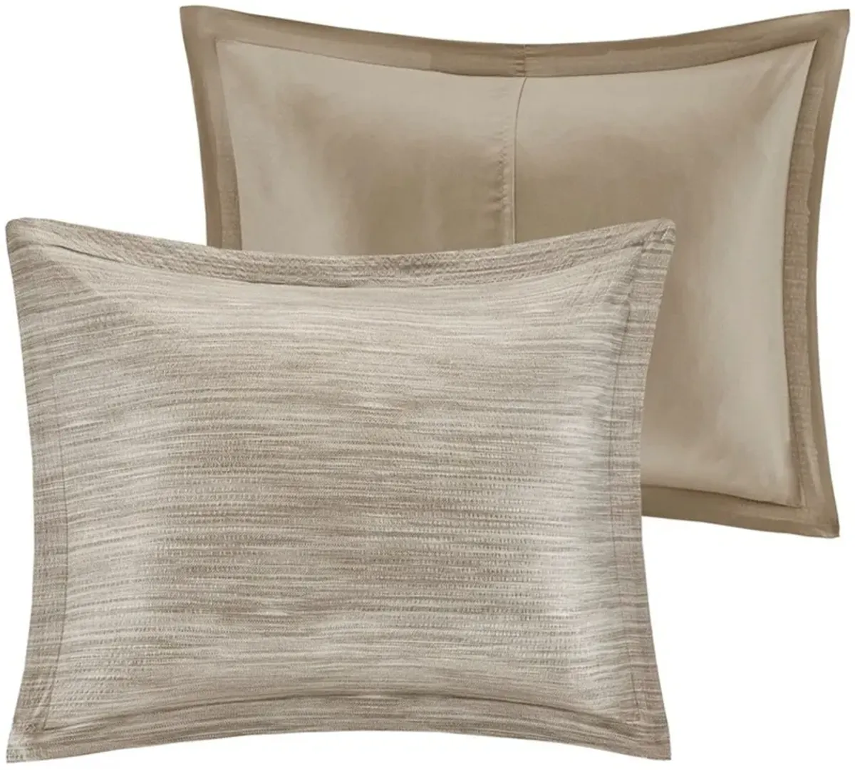 Heiress Queen Comforter Set - Taupe