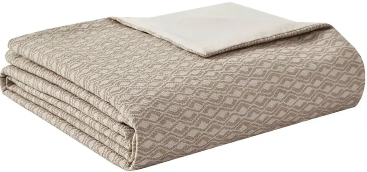 Aubrey Queen Comforter Set - Taupe