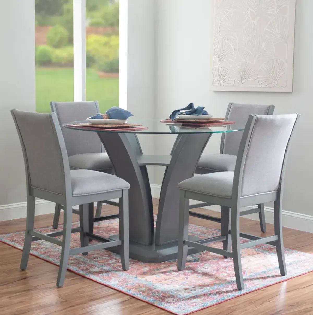 Zina 5-Piece Counter-Height Dining Set