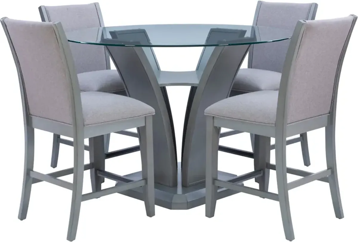 Zina 5-Piece Counter-Height Dining Set