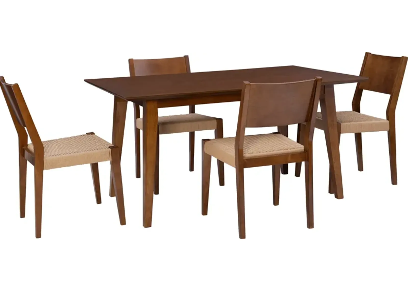 Vittorio 5-Piece Dining Set - Brown