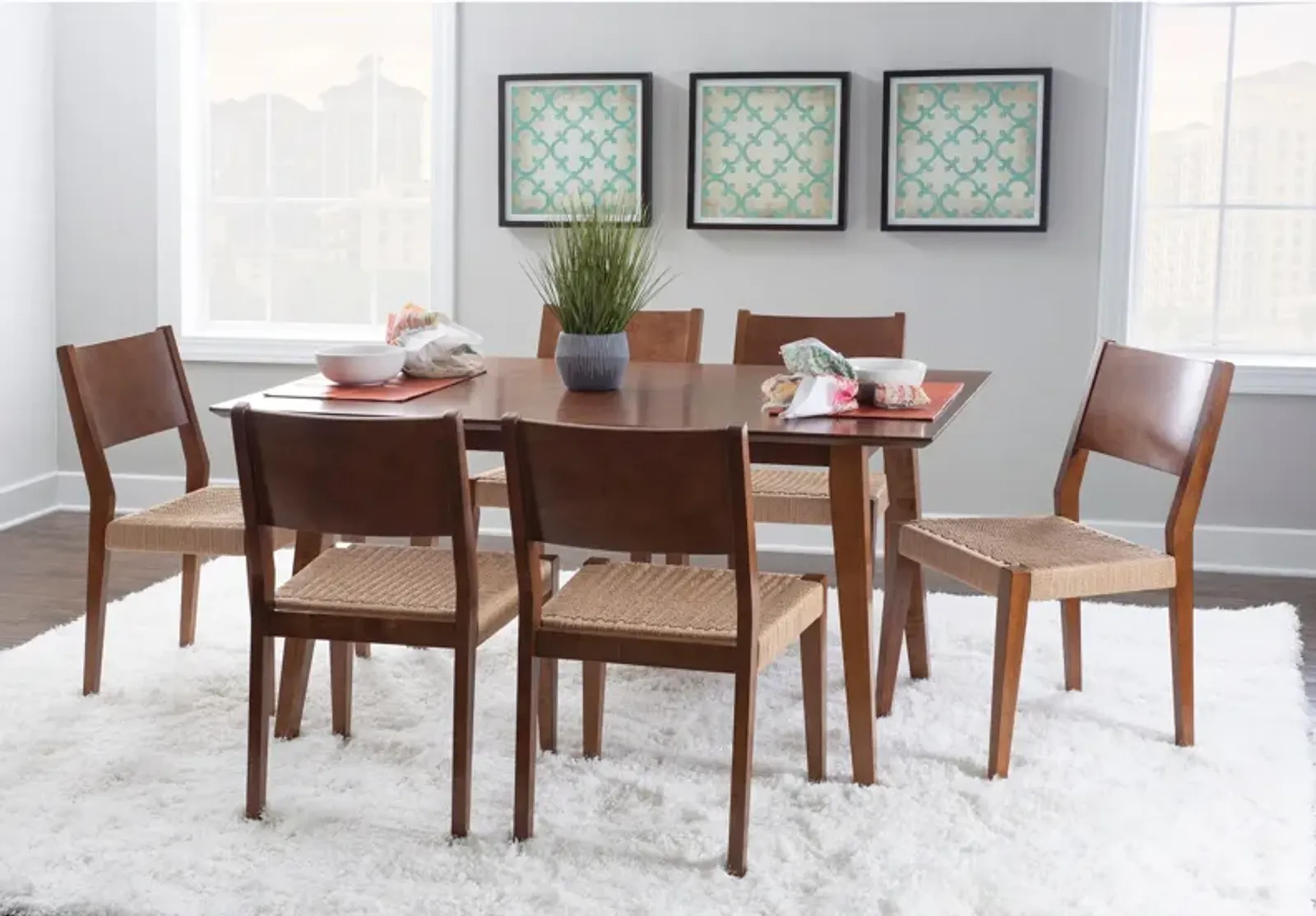 Vittorio 7-Piece Dining Set - Brown