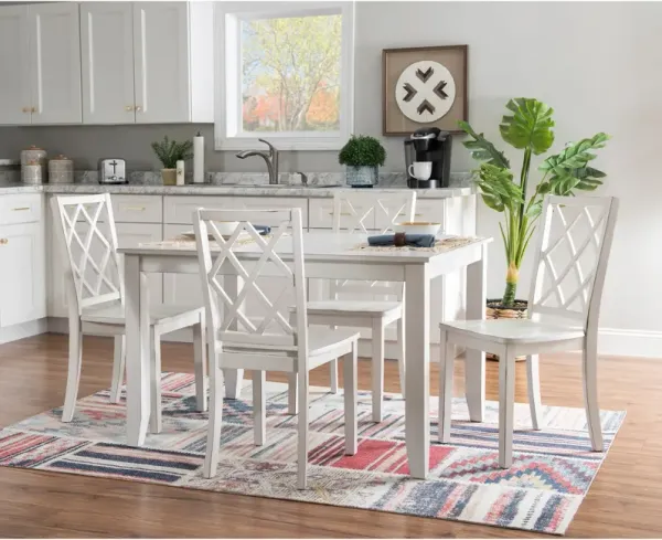 Candice Dining Table and 4 Side Chairs