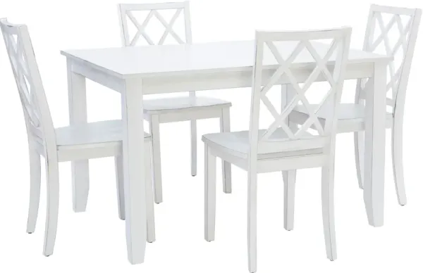 Candice Dining Table and 4 Side Chairs