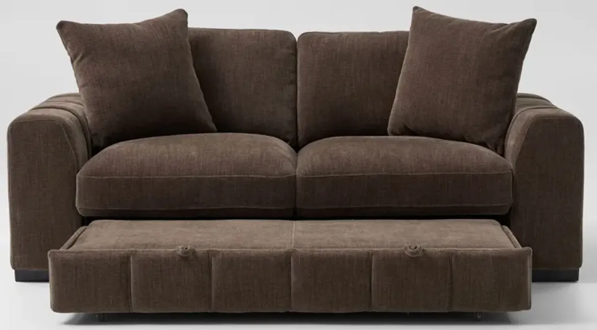 Hero Media Sleeper Sofa - Brown