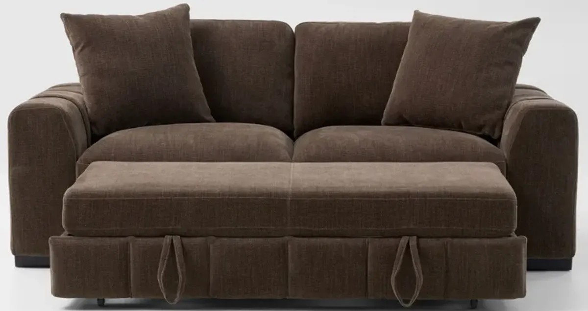 Hero Media Sleeper Sofa - Brown