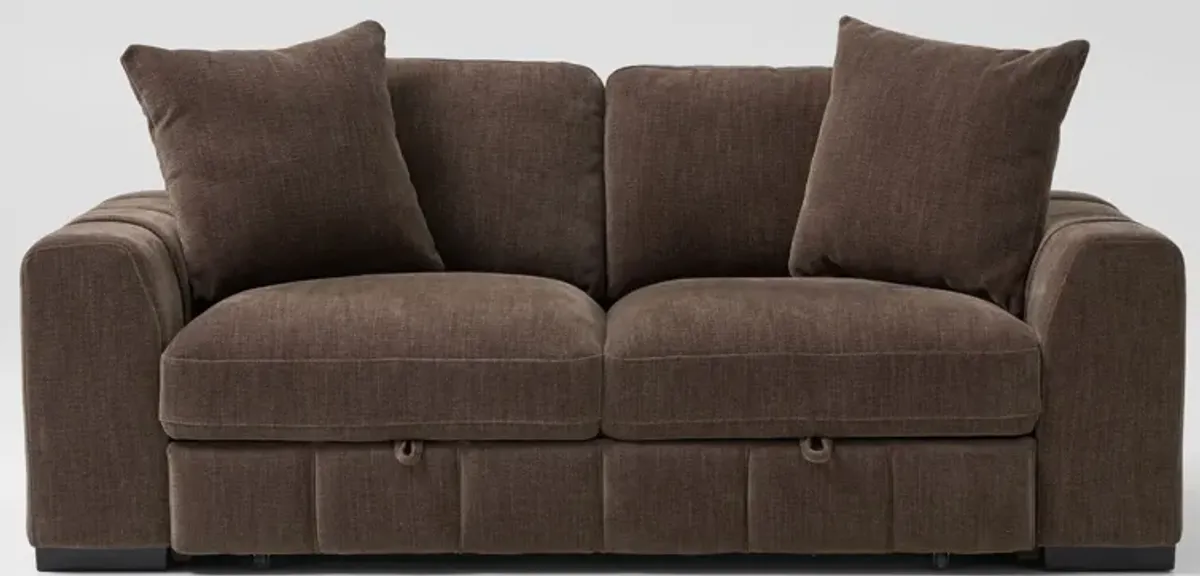 Hero Media Sleeper Sofa - Brown