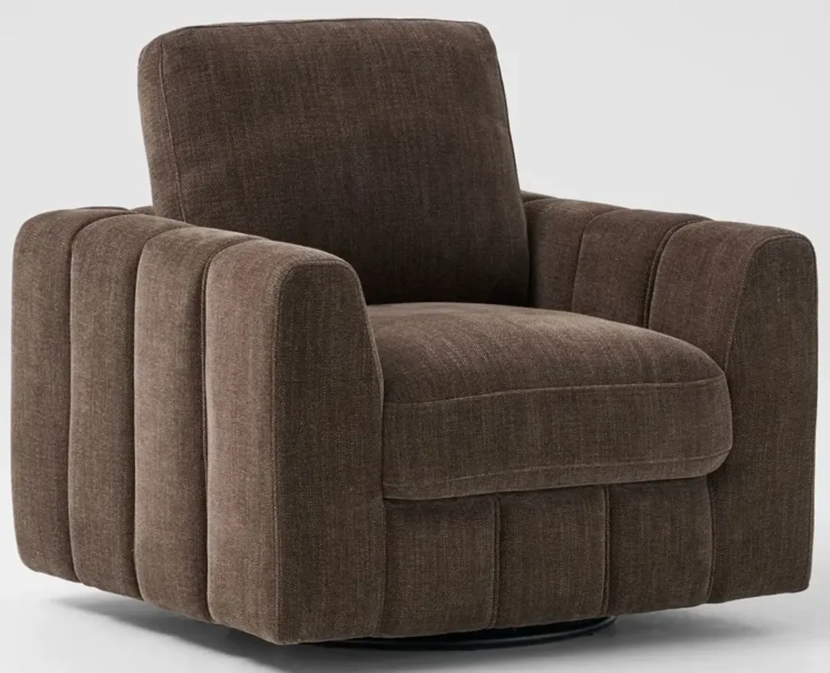 Hero Swivel Chair - Brown