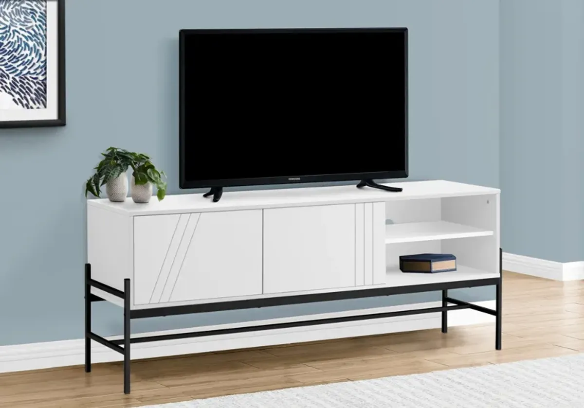 Daniella 60" TV Stand - White