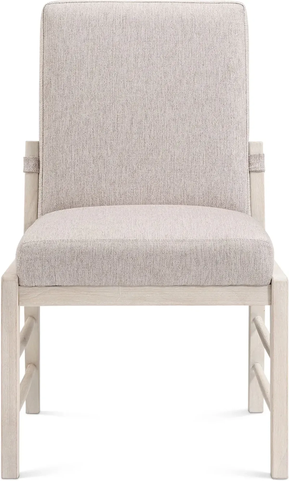 Hayward Upholstered Dining Chair - White - Wood Legs