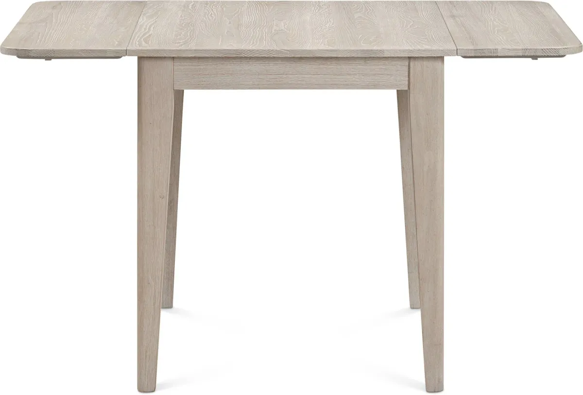 Hayward Solid Wood Small Extendable Dining Table & 2 Upholstered Chairs - White