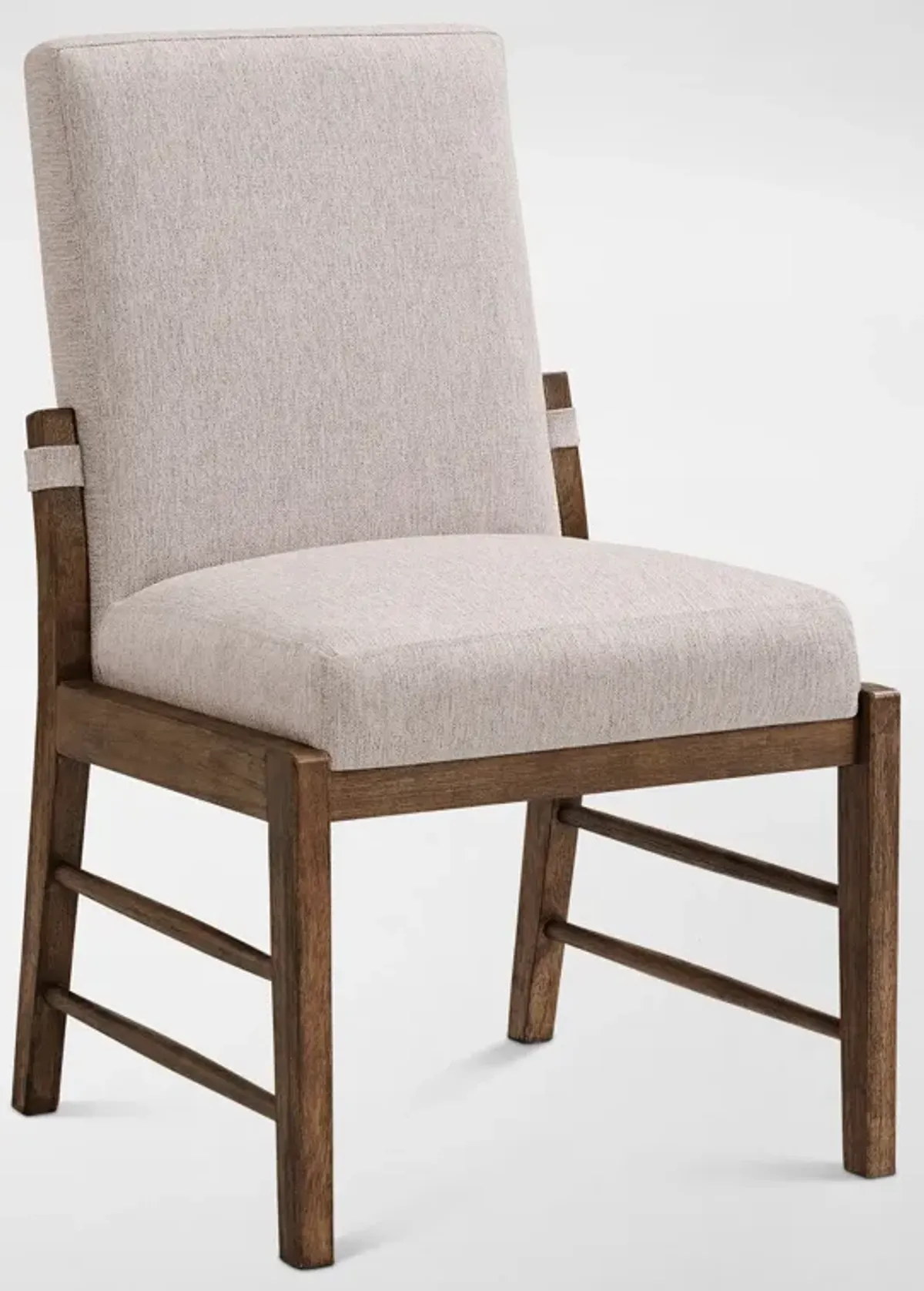 Hayward Upholstered Dining Chair - Brown - Wood Legs