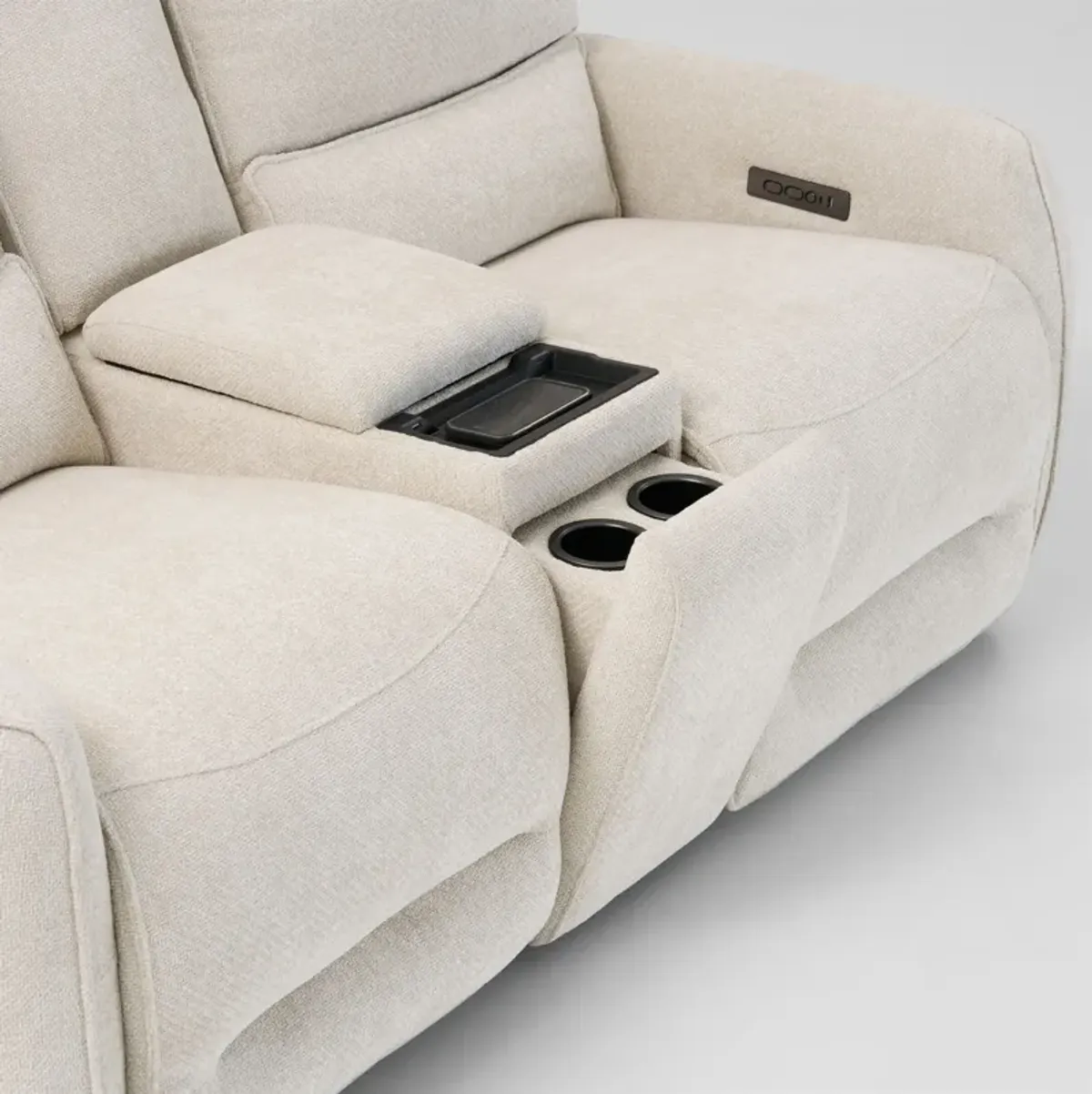 Wayne Dual-Power Reclining Loveseat with Console