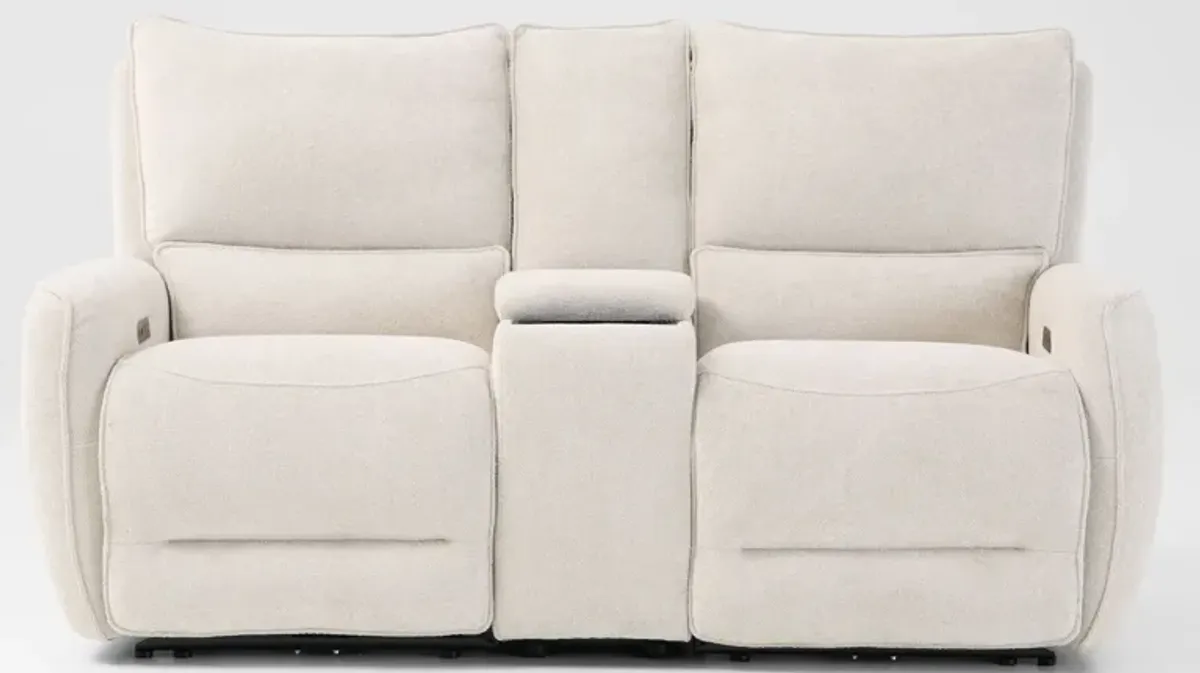 Wayne Dual-Power Reclining Sofa, Loveseat with Console, and Recliner Set