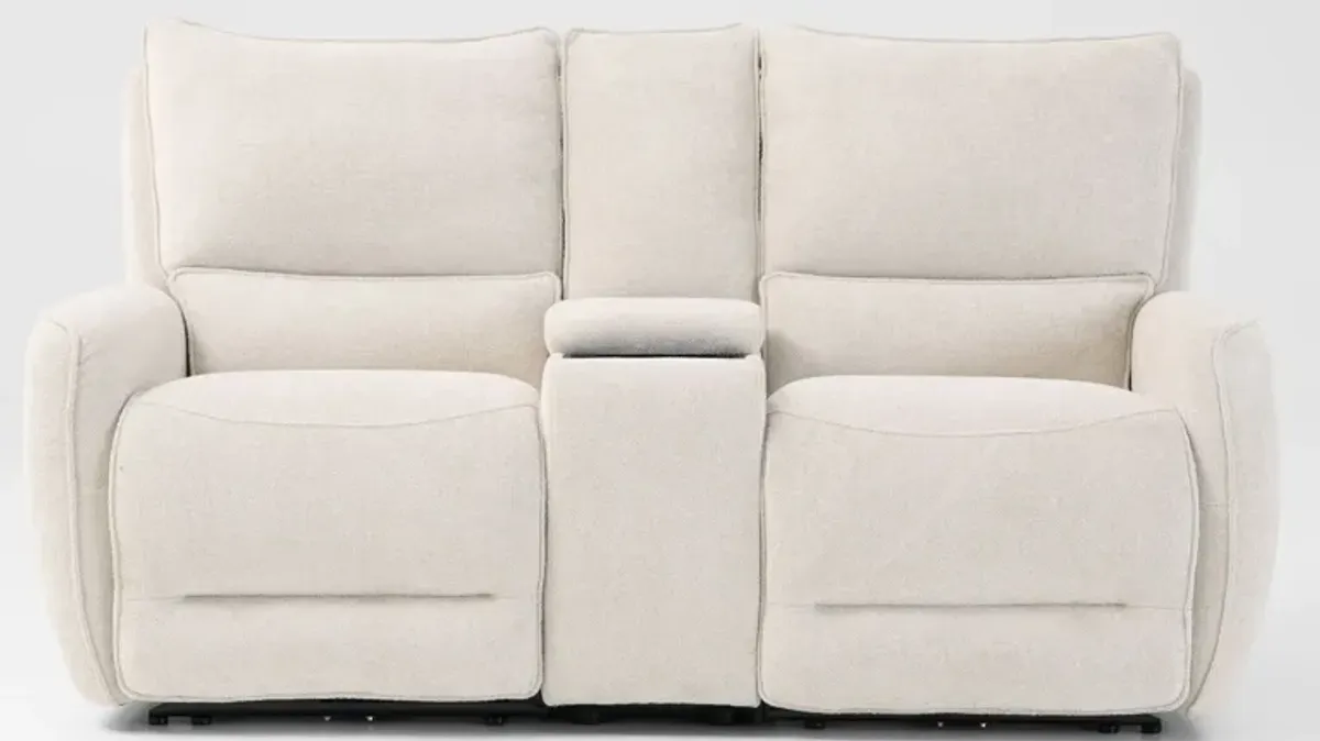 Wayne Manual Reclining Sofa and Loveseat with Console Set