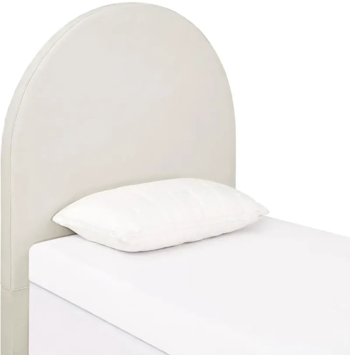 Emilia Twin Upholstered Headboard - Ivory