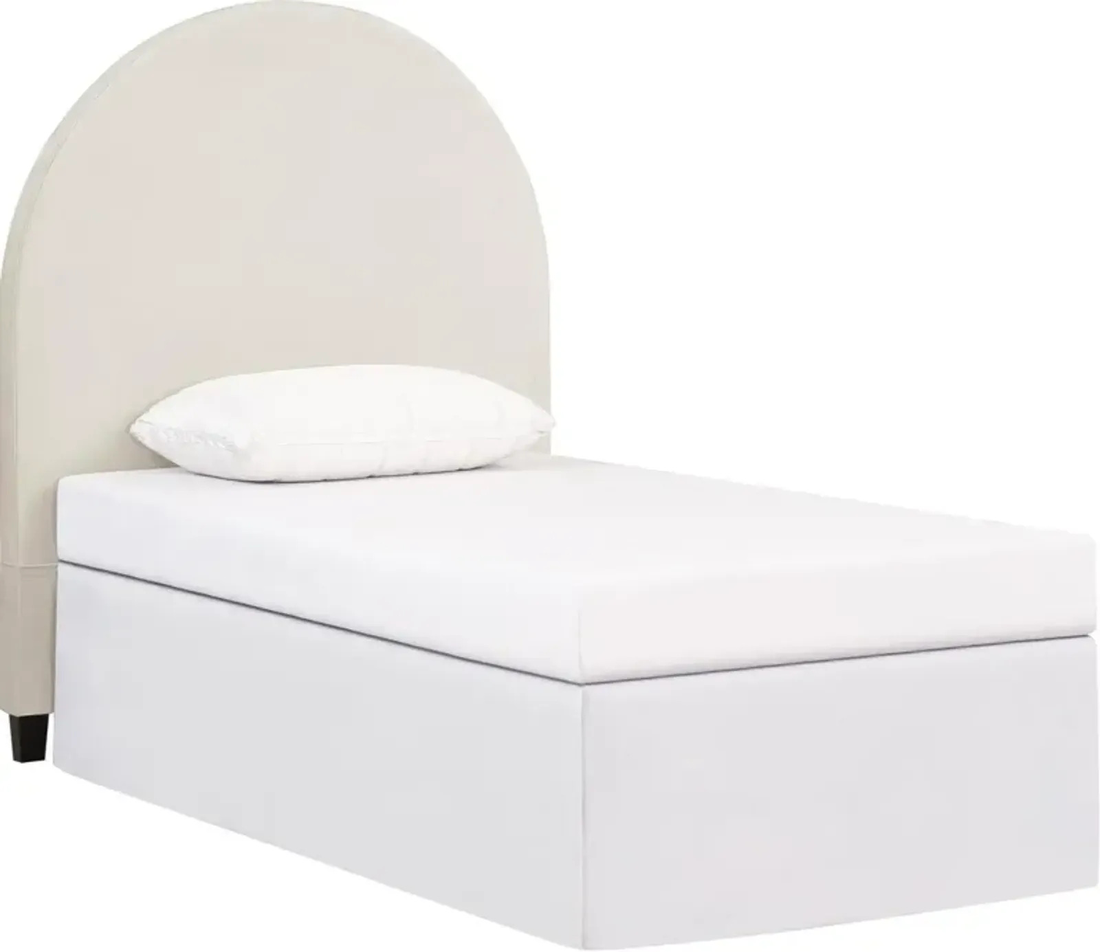 Emilia Twin Upholstered Headboard - Ivory