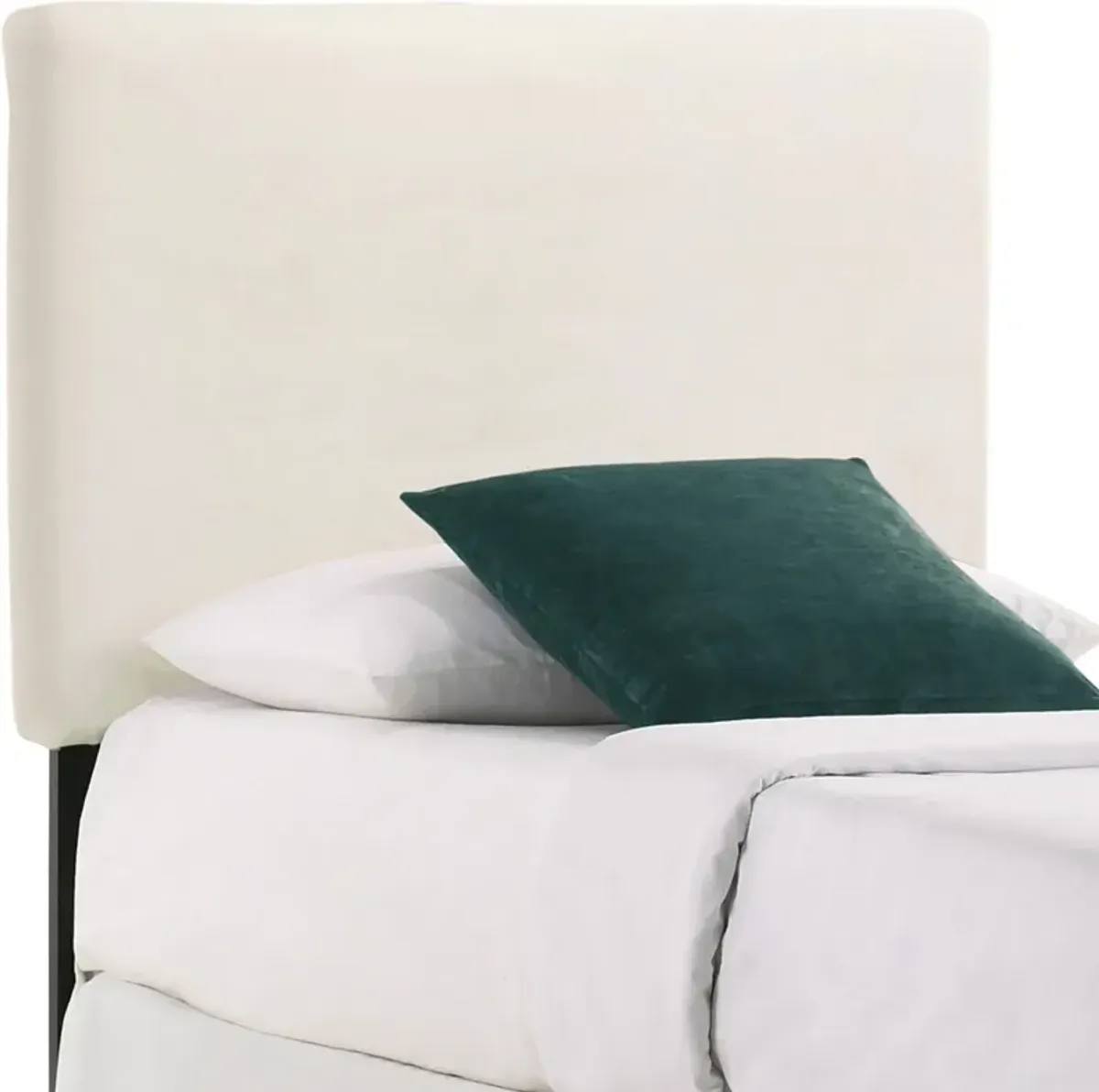 Kayley Twin Upholstered Headboard - Ivory