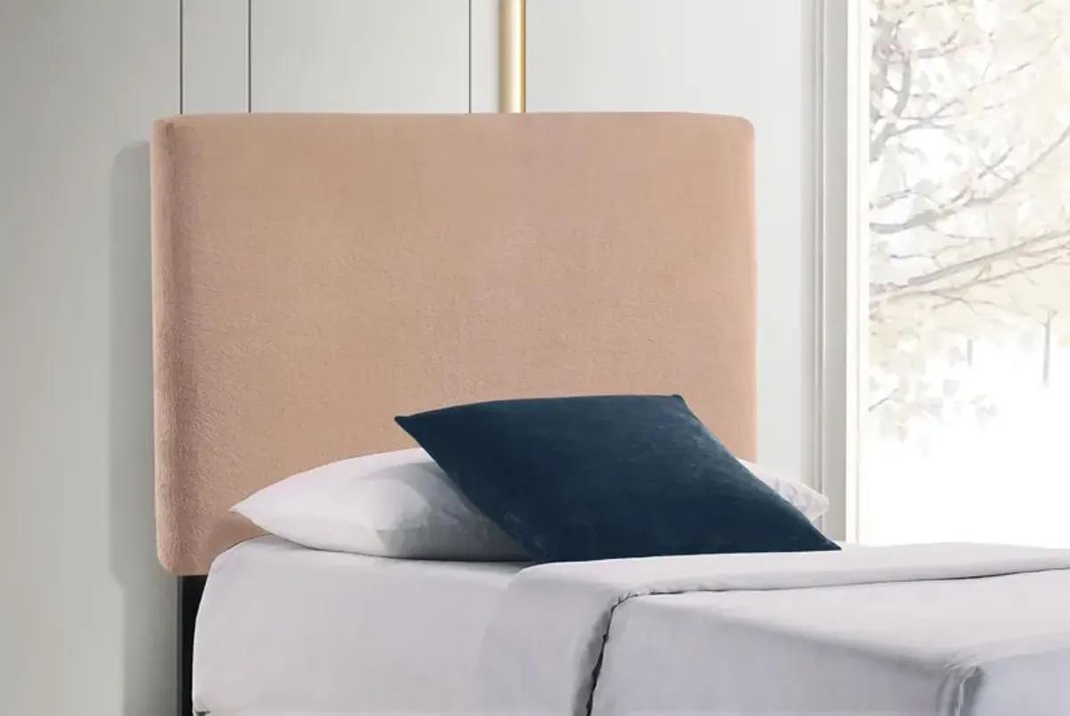 Kayley Twin Upholstered Headboard - Blush