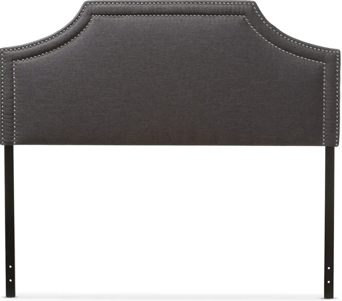 Louie Queen Upholstered Headboard - Dark Gray