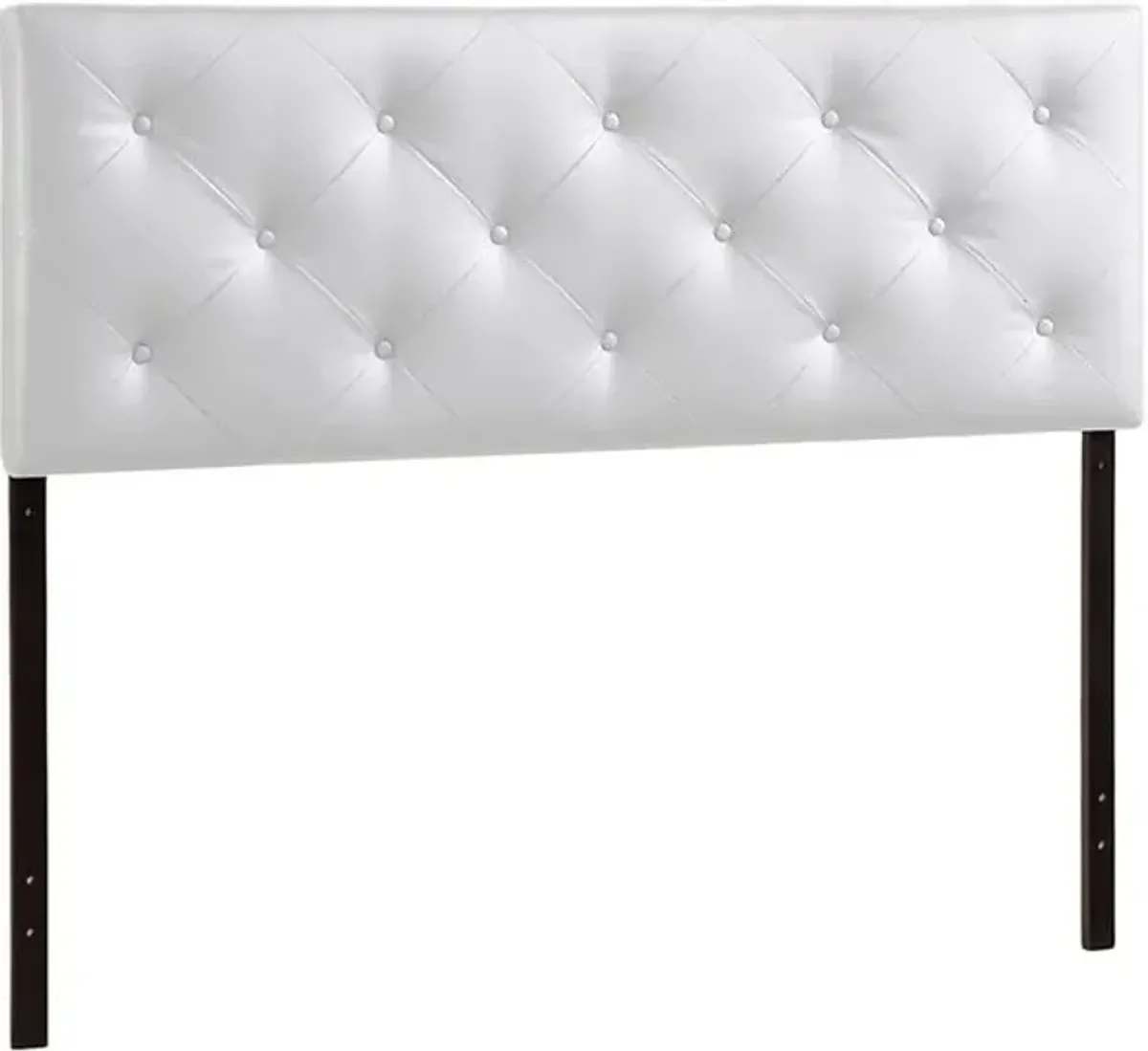 Sharley Full Upholstered Headboard - White