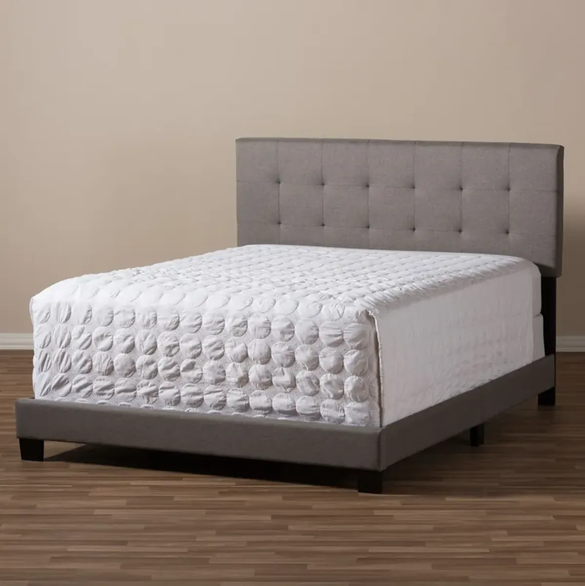 Zanab Full Upholstered Bed - Gray