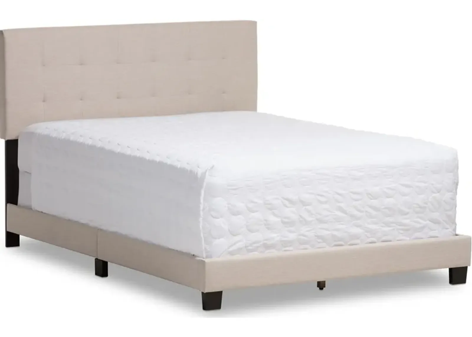 Zanab Queen Upholstered Bed - Beige