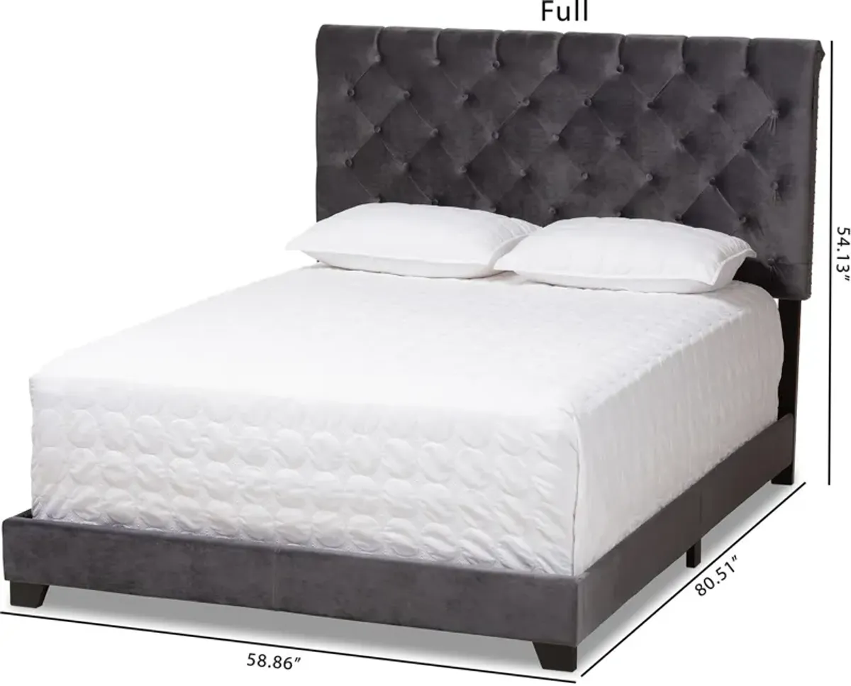 Noen Full Upholstered Bed - Dark Gray